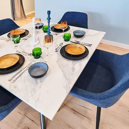 Apartment Design I 3 Personen I Innenstadt I Küche I Wifi
